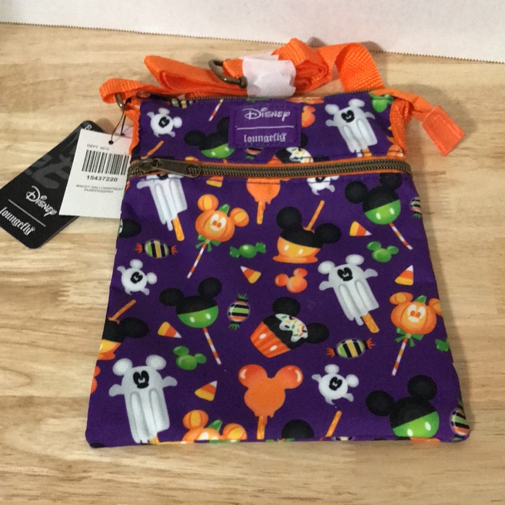 Loungefly Disney Halloween Treats Passport  Bag - Picture 3 of 16